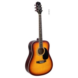 Violao Aco Eletroacustico Giannini Gd-1 Eq Ts Folk Tobacco Sunburst