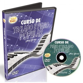 DVD Curso de Teclado e Piano Popular Vol. 3 Edon