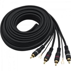 Cabo 2 RCA x 2 RCA 5 metros Profissional Com Terra