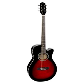 Violao Aco Eletroacustico Giannini GSF-1D Ceq BRB Brown Red Burst